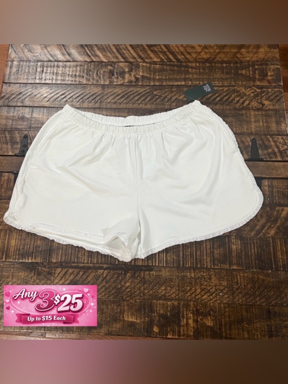 Wild fable White Elastic Waist pockets lounge Shorts